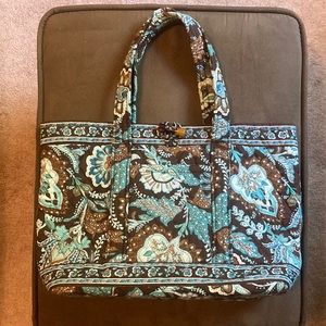 Vera Bradley Toggle Tote in “Java Blue”